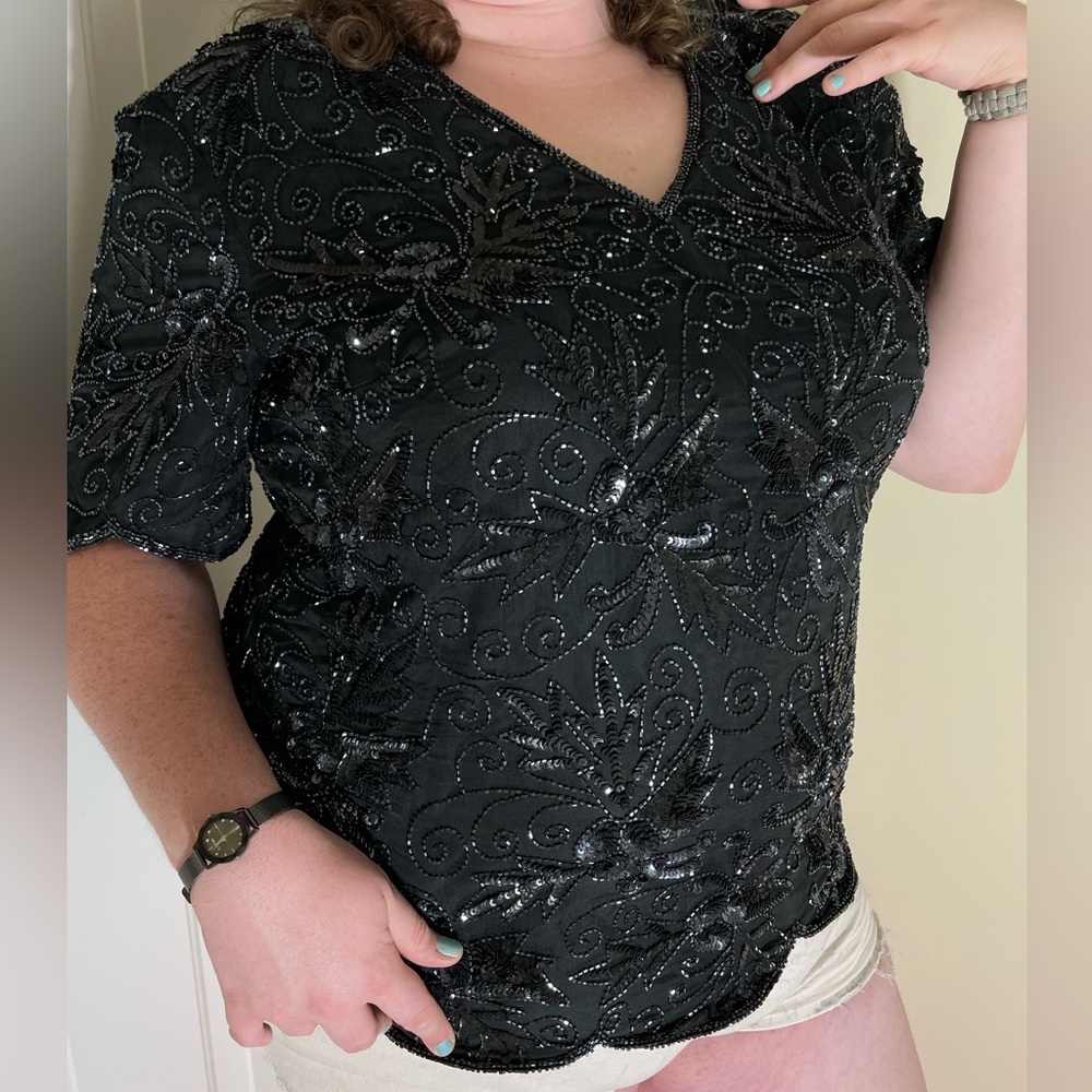 Vintage Flashy Short Sleeve Shirt!